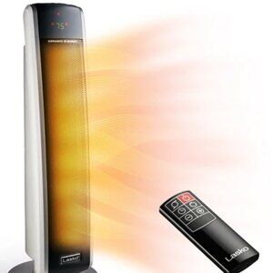 Lasko 5586 1500W Digital Ceramic Tower Space Heater with Remote